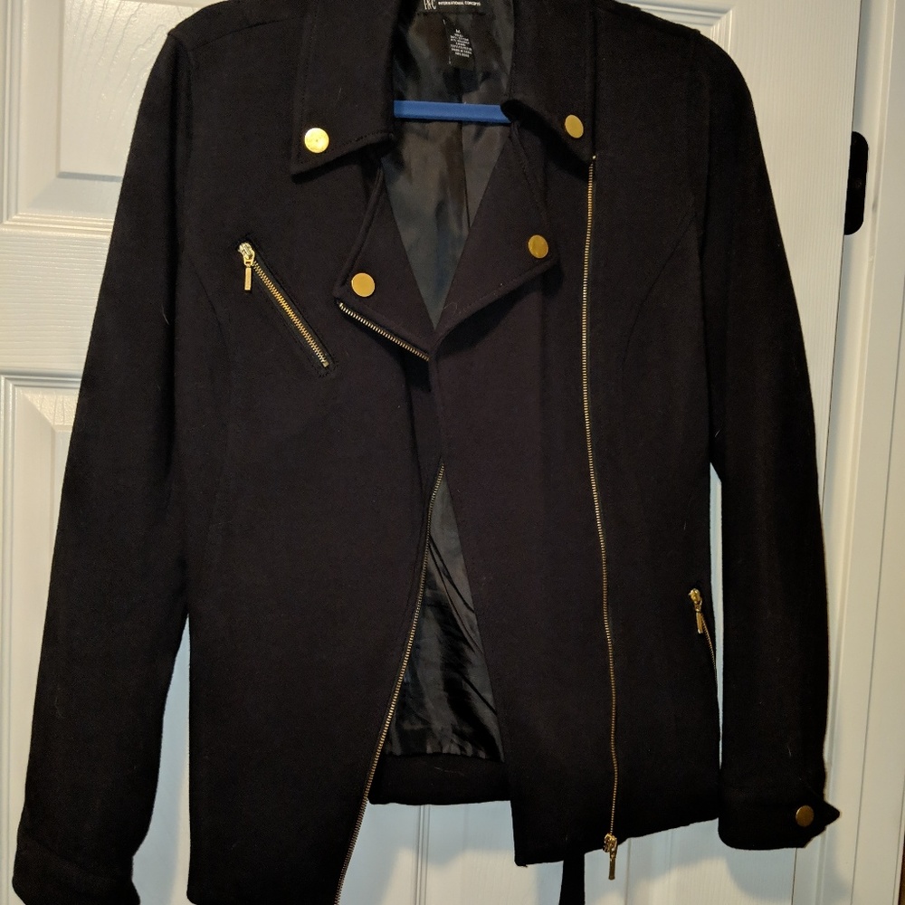 Black Moto Jacket by INC NWOT